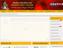 Tablet Screenshot of phongthuyluugia.com